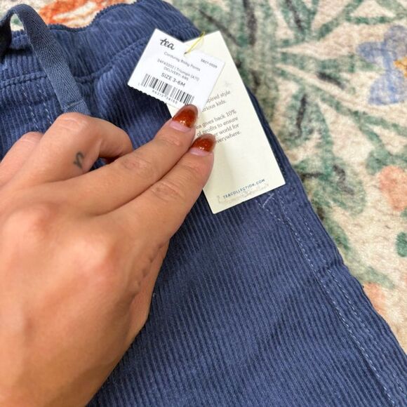 Tea Collection Corduroy Pants Navy Blue 3-6 Months NWT - Picture 4 of 5